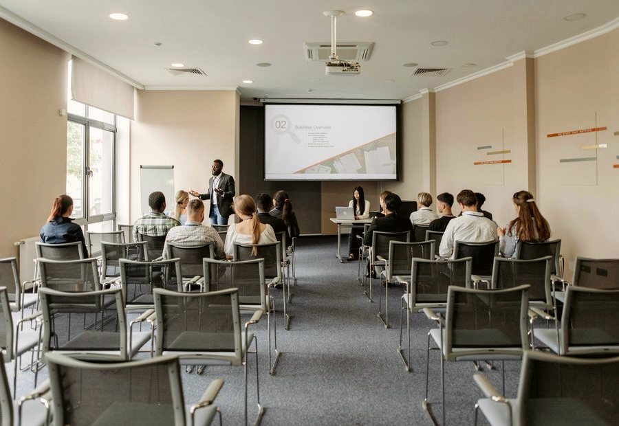 Conference venue seating